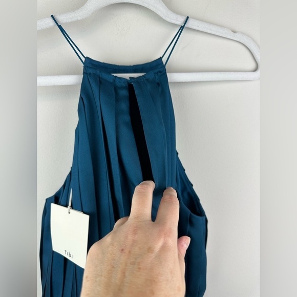 Tibi Mendini Twill Pleated Dress Size 6 NWT - Picture 8 of 14